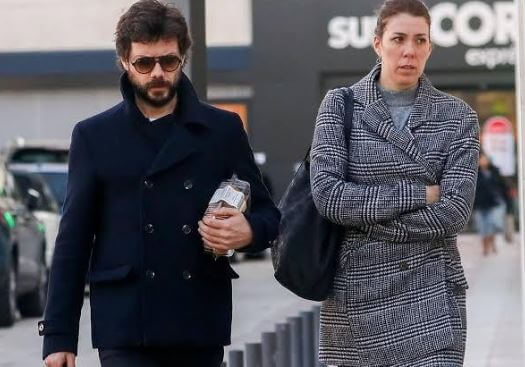 Blanca Clemente with her Husband, Alvaro Morte.